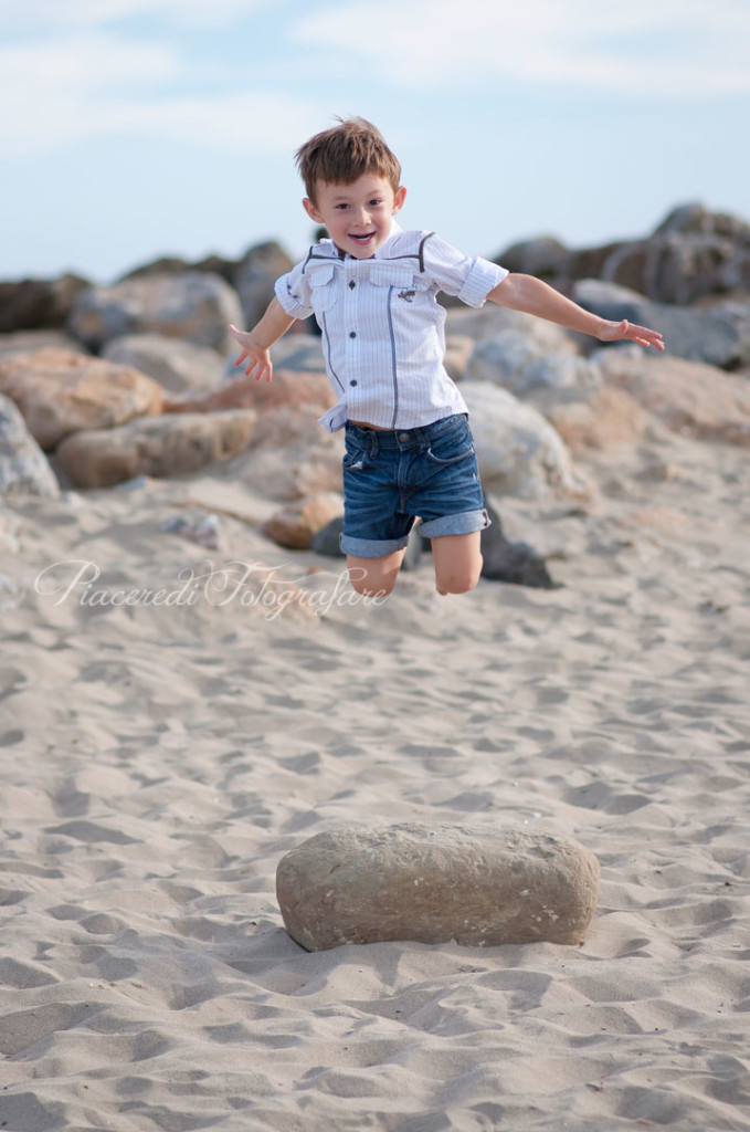 fotografie bambini al mare roma, gabriele