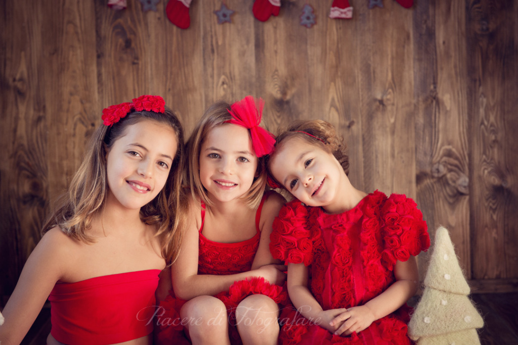 fotografie per natale roma sorelline