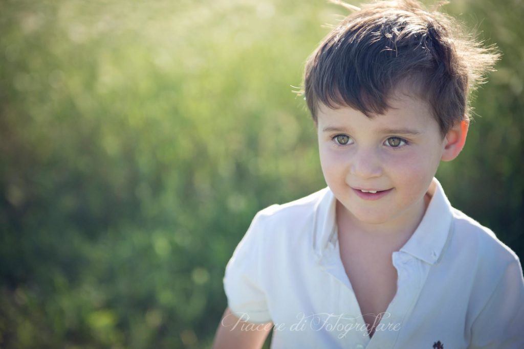 Primo piano bambino fotografa roma sebas