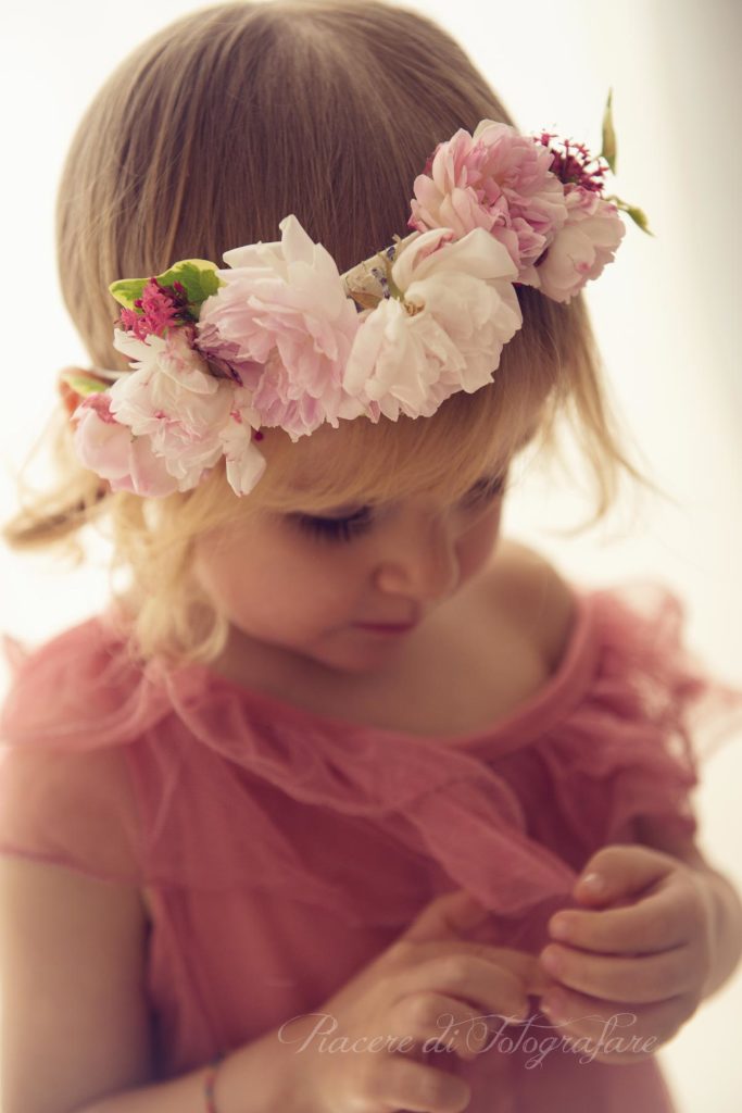 fotografie bambini fiori roma vivi