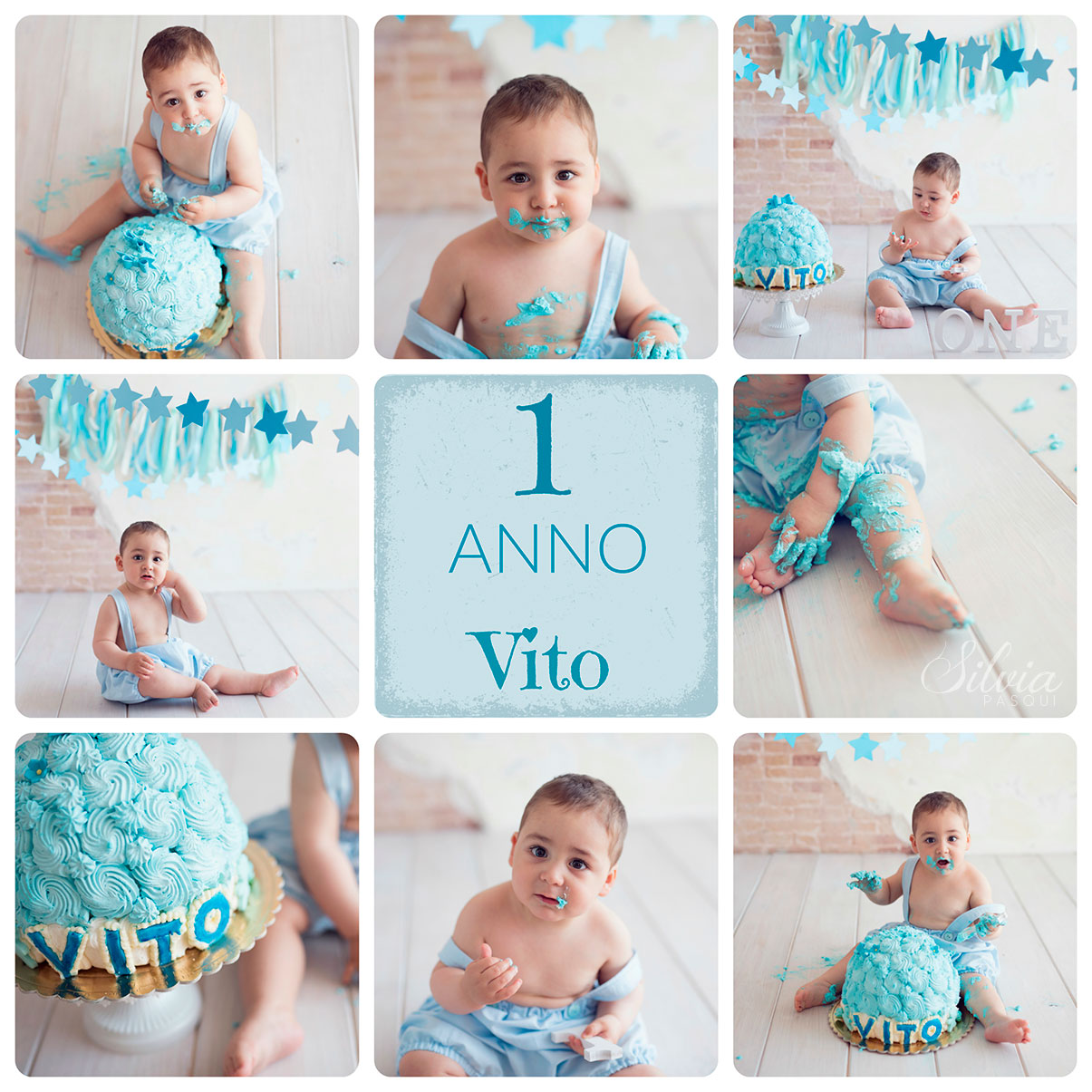 Servizio fotografico bambino 1 compleanno smash cake