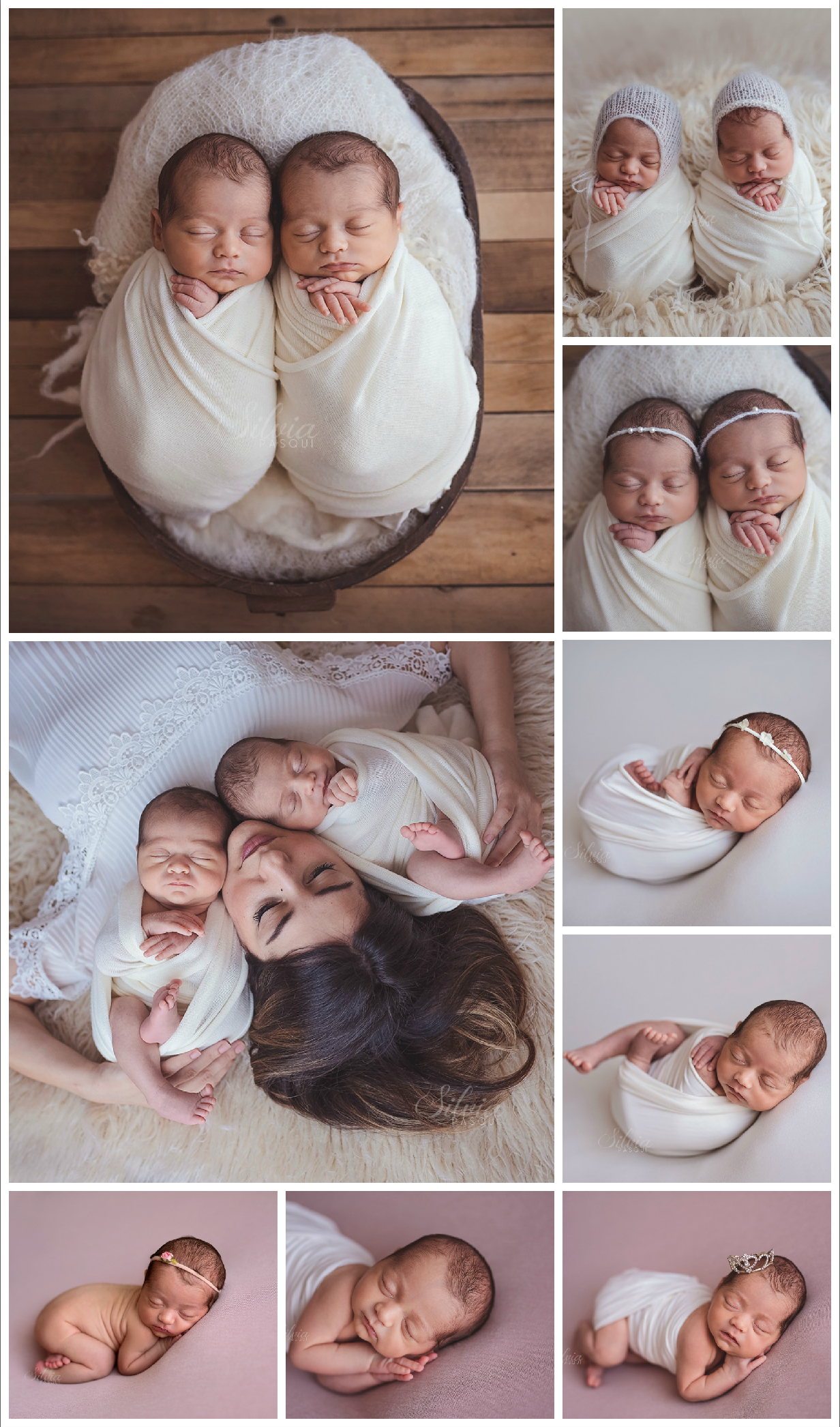 foto neonate gemelle