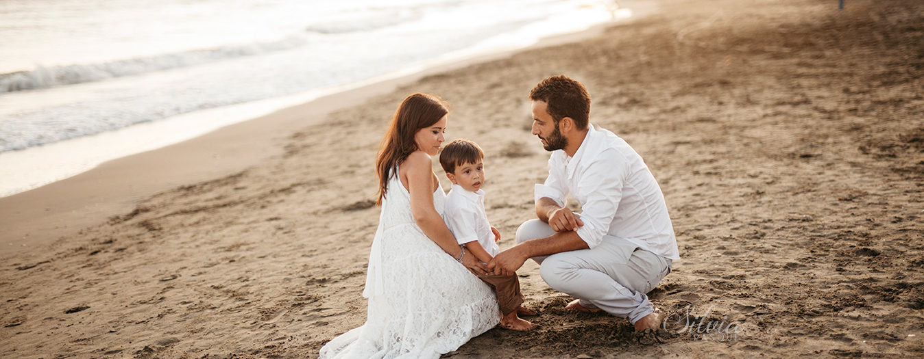 Al mare con mamma e papà