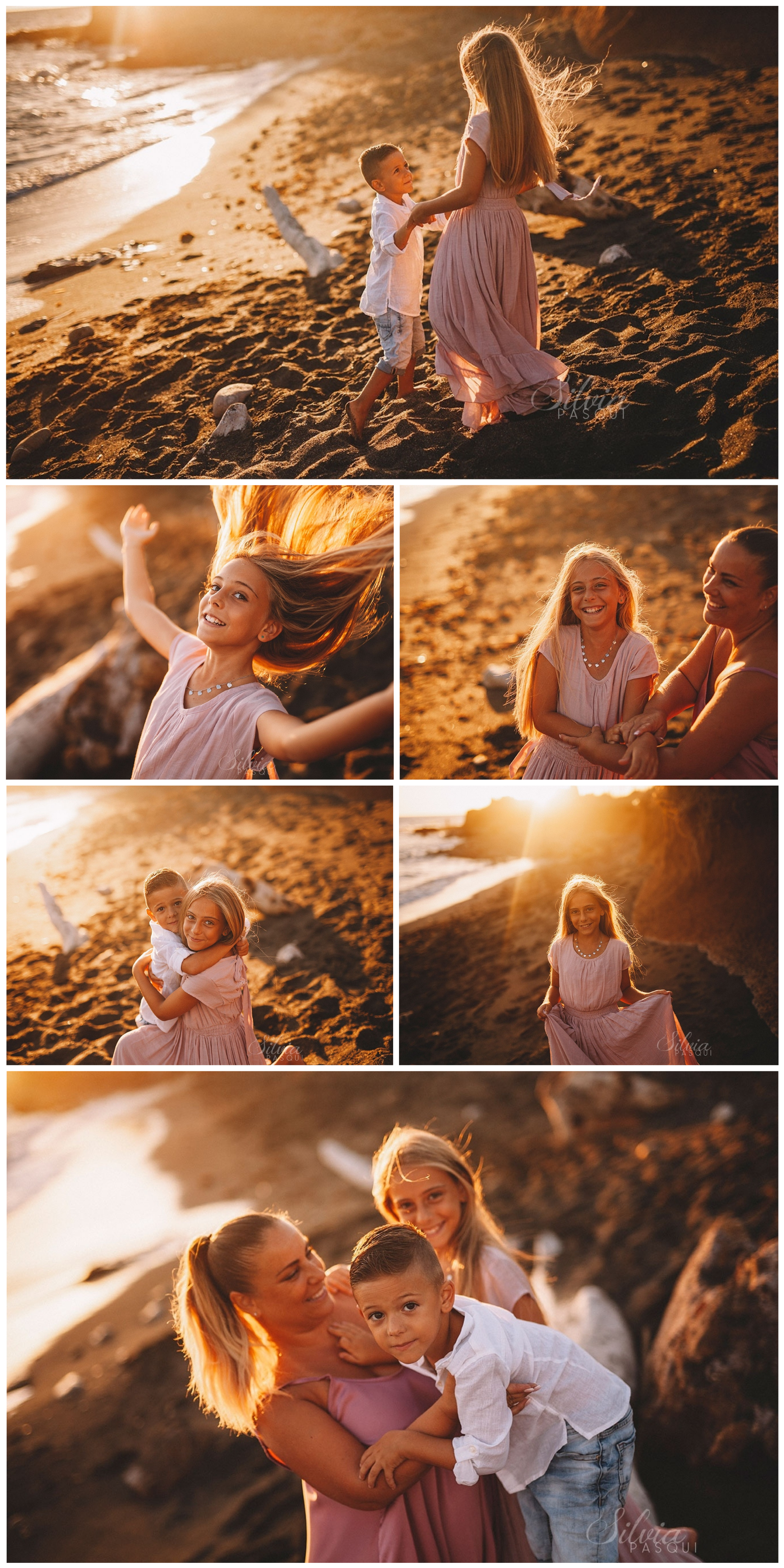 famiglia al mare fotografo