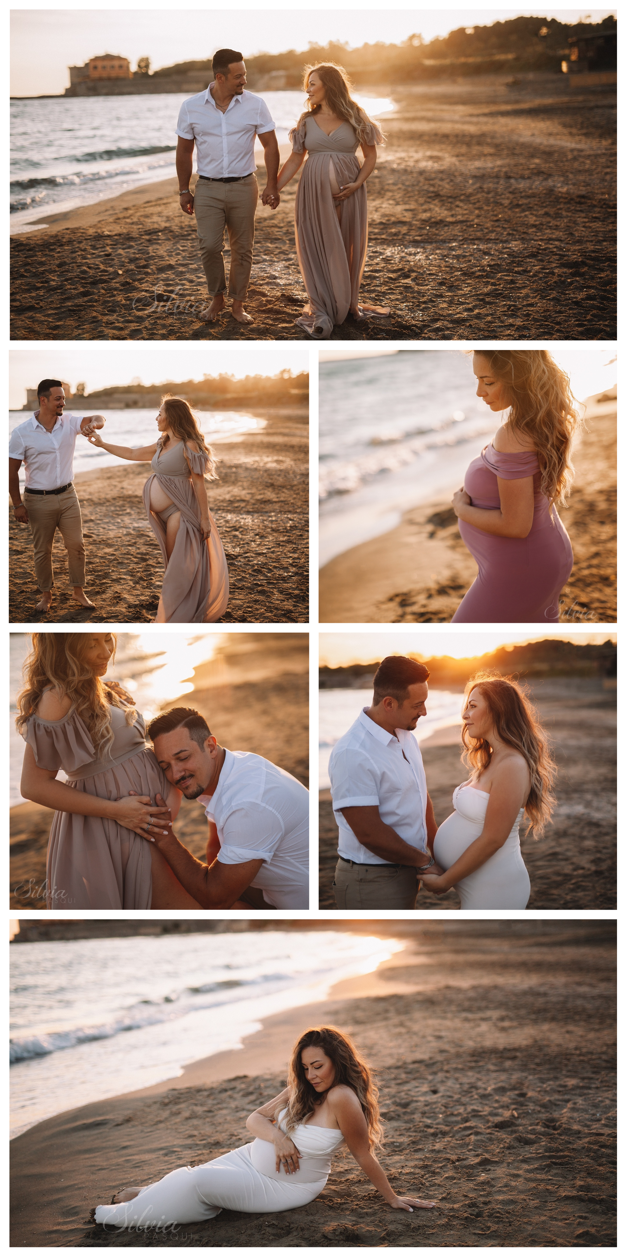 donne incinte foto mare