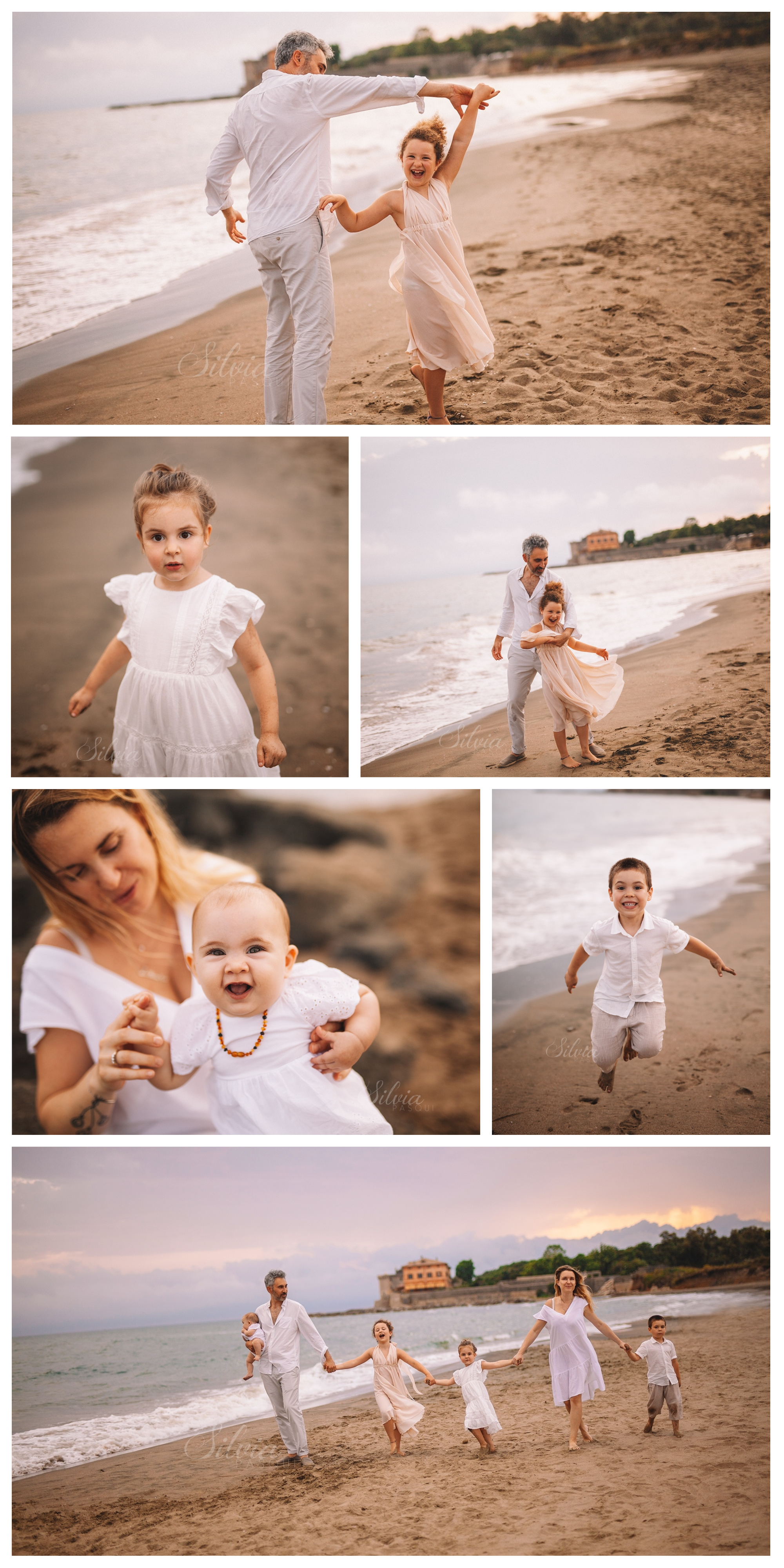 famiglia al mare