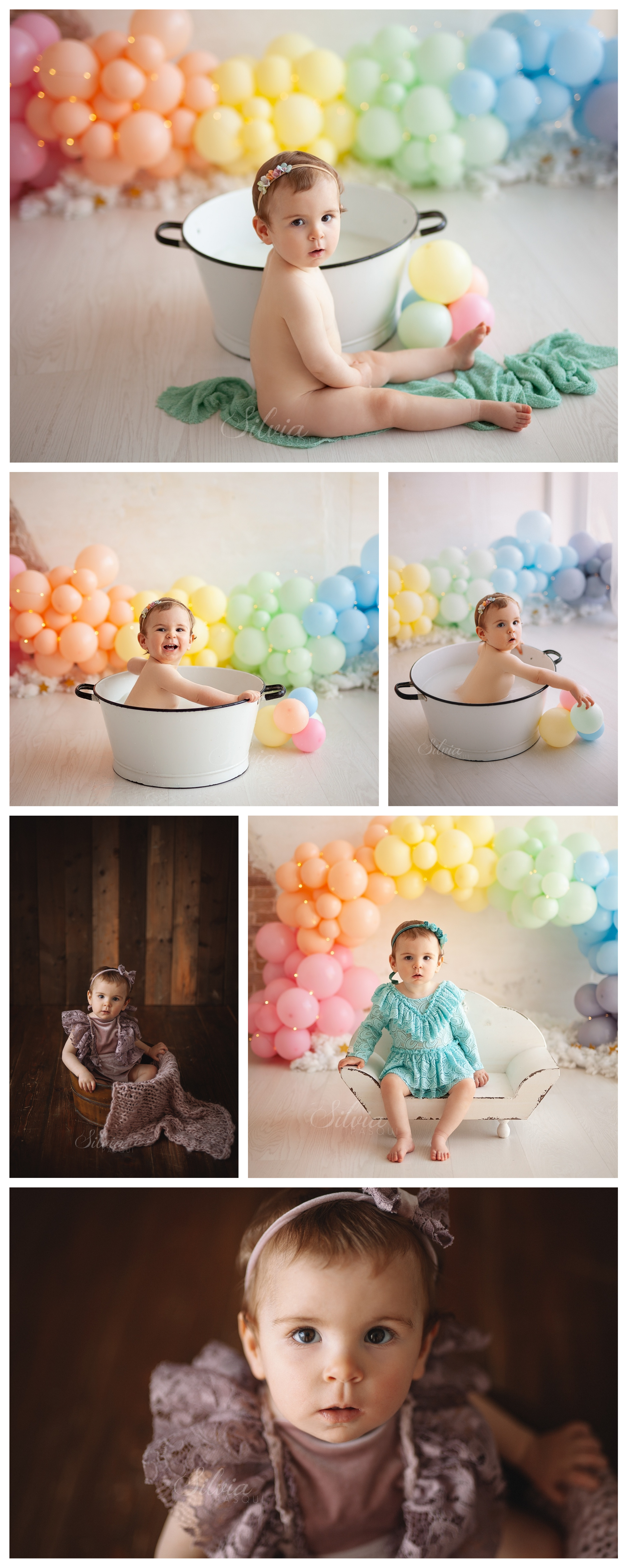 milk bath foto bambini latte