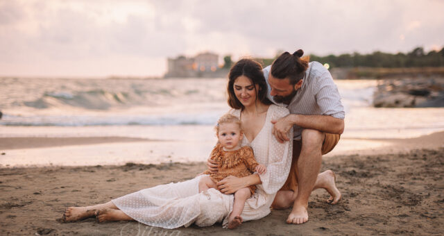 Famiglia al mare