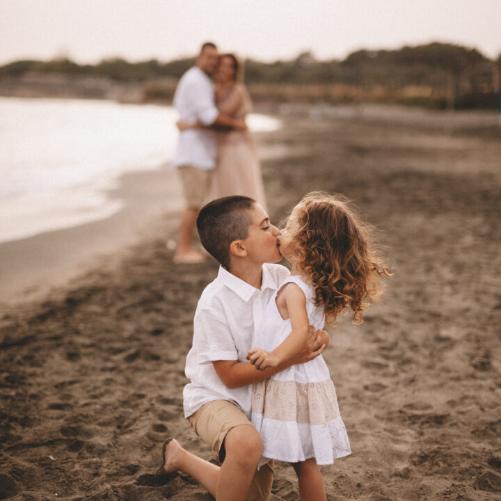Famiglia al mare